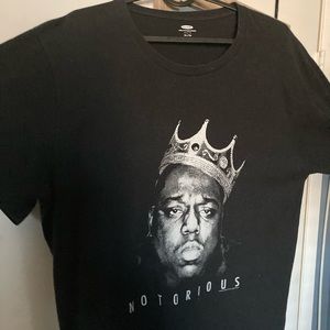notorious black graphic tee